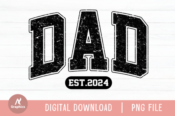 Dad Est.2024 Retro Varsity PNG Review