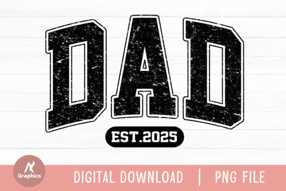 Dad Est.2025 Retro Varsity PNG Review