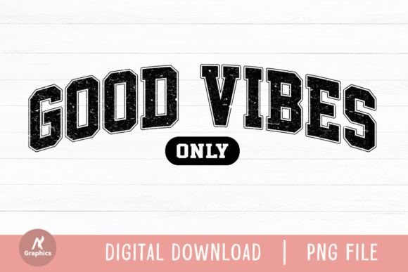Good Vibes Only Retro Varsity PNG Review