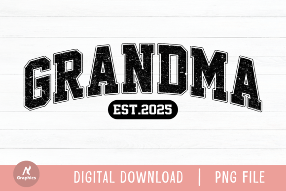 Grandma Est.2025 Retro Varsity PNG Review