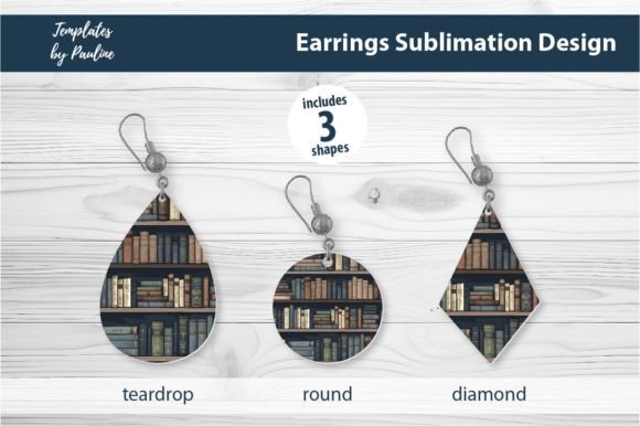 Old Library Book Earring Sublimation Review