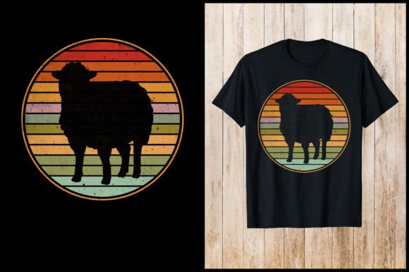 Sheep Retro T-shirt Embroidery Review